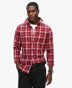 superdry Koszula Vintage w Kratę z Bawełny Organicznej