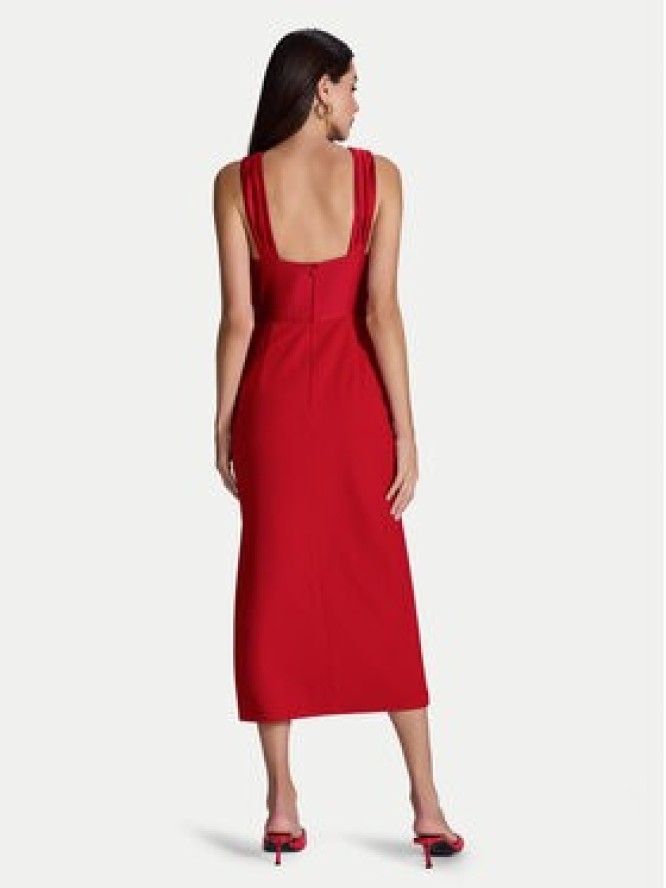 Swing Sukienka koktajlowa 5AI17900 Czerwony Slim Fit