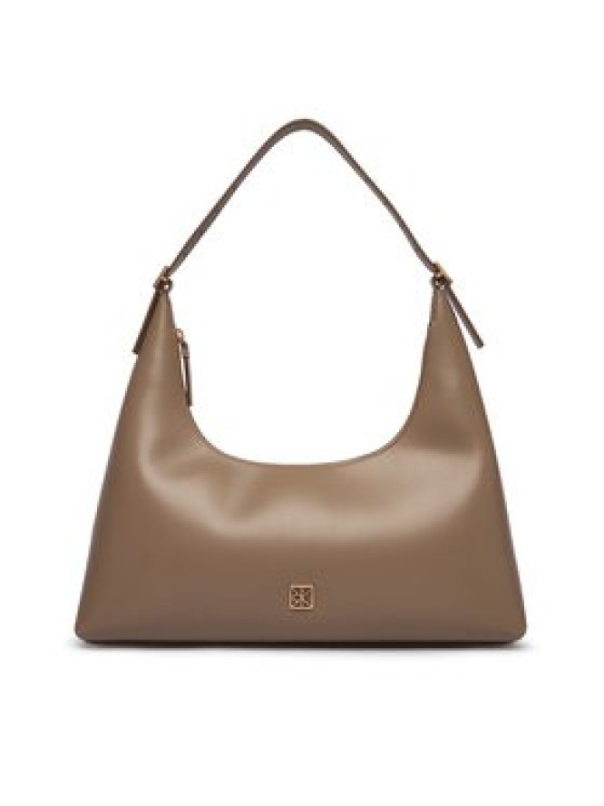 Calvin Klein Torebka Emblem Hw Lthr Shoulder Bag LV04F3262G Beżowy