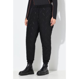 Damskie Funkcyjne spodnie dresowe kieszenie na zamek rąbek prążkowany stretch