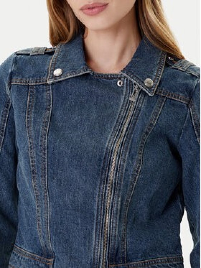 Morgan Kurtka jeansowa 252-GPERF Granatowy Regular Fit