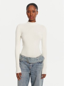 HUGO Sweter Sarmie_B 50522578 Écru Slim Fit