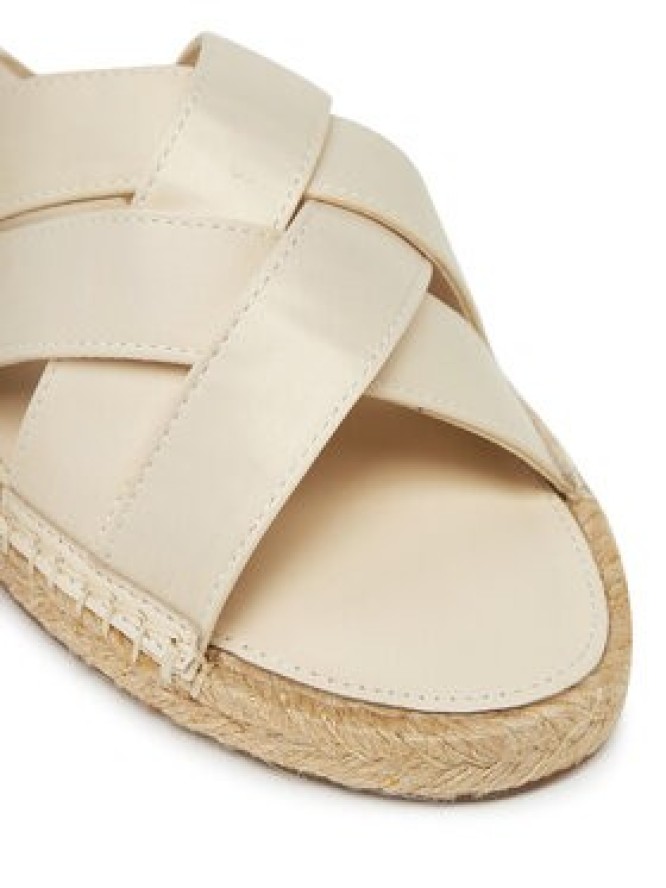 Tommy Hilfiger Espadryle Satin Espadrille Mule FW0FW08502 Beżowy