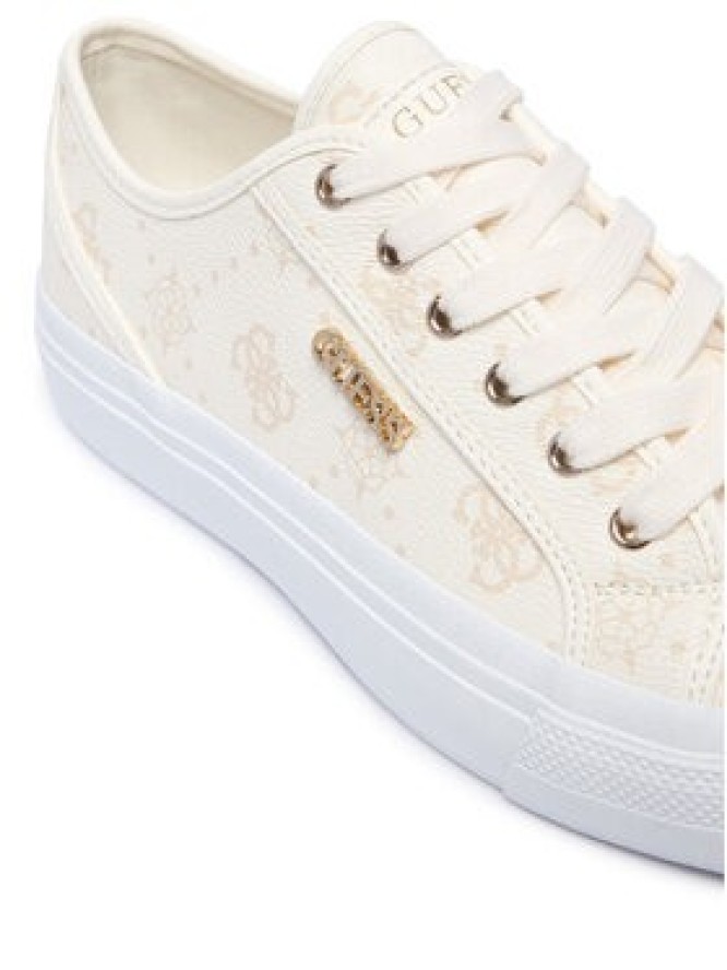 Guess Sneakersy FLTJ10 FAL12 Kremowy