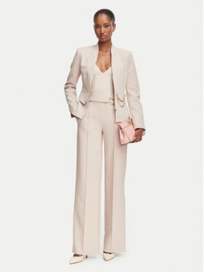 Rinascimento Marynarka CFC0130160003 Beżowy Slim Fit