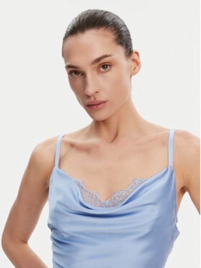 Guess Sukienka wieczorowa W5GT10 WF1T2 Niebieski Slim Fit