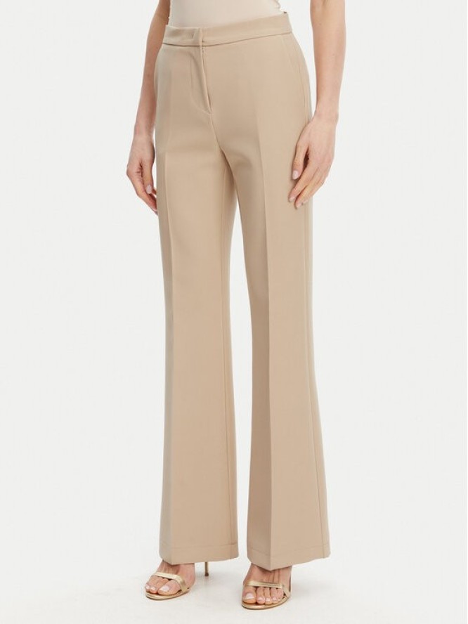 Maryley Spodnie materiałowe 25EB587/43PG Beżowy Regular Fit