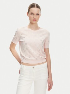 Guess Sweter W5GR05 Z3D60 Różowy Regular Fit