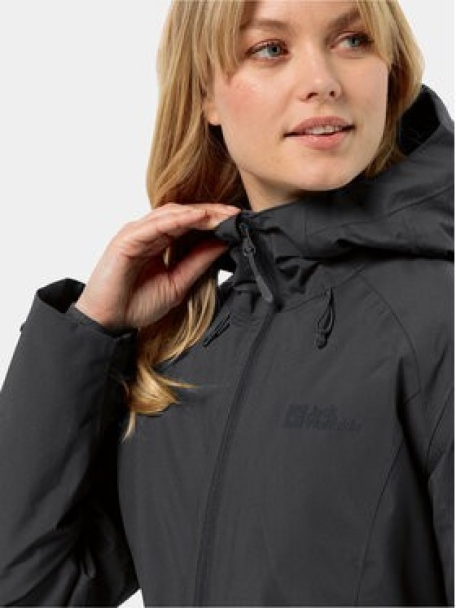 Jack Wolfskin Kurtka zimowa Heidelstein Ins Jkt 1115681 Czarny Regular Fit