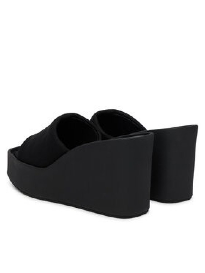 Calvin Klein Klapki Wedge 70 Sndl Canv Mg HW0HW03134 Czarny