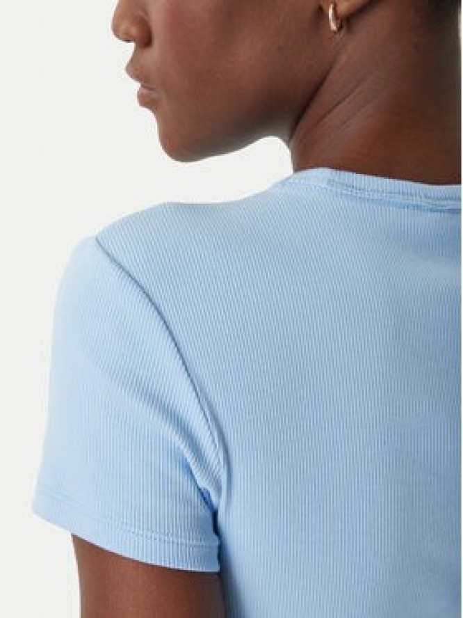 Tommy Jeans T-Shirt Essential DW0DW17383 Błękitny Slim Fit