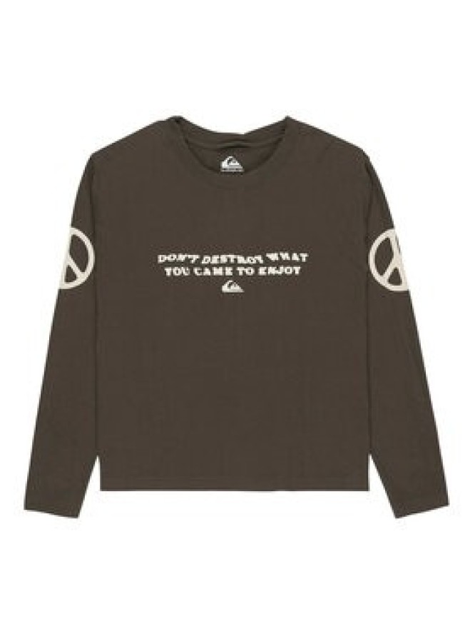 Quiksilver Bluzka Standard EQWZT03200 Brązowy Regular Fit