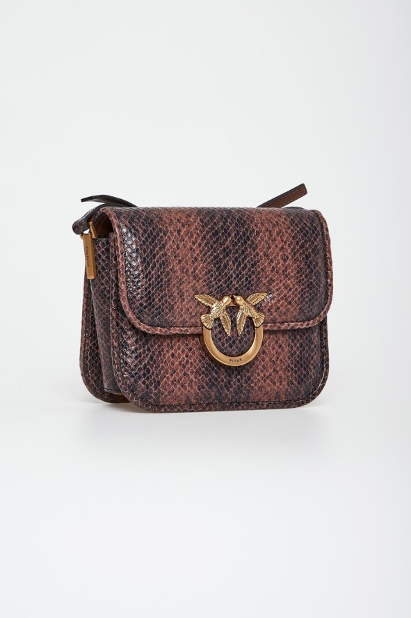 Torebka damska Love Box Bag Mini Pelle Stampa Lucertolina PINKO