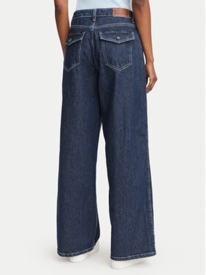 Guess Jeans Jeansy W6YA01 D1178 Granatowy Wide Leg