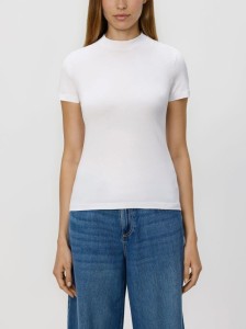 T-shirt slim fit - biały