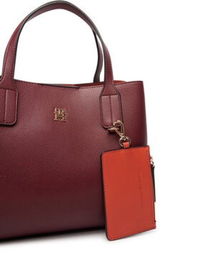 Tommy Hilfiger Torebka Th Icon Mini Satchel AW0AW18722 Bordowy