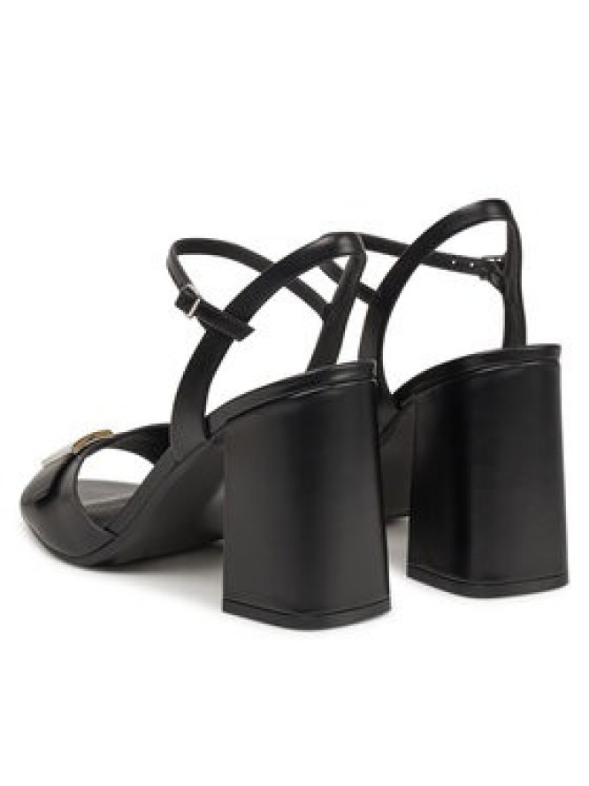 Calvin Klein Sandały Heel Sandal 85 W/Ck Hw - Lth HW0HW02485 Czarny