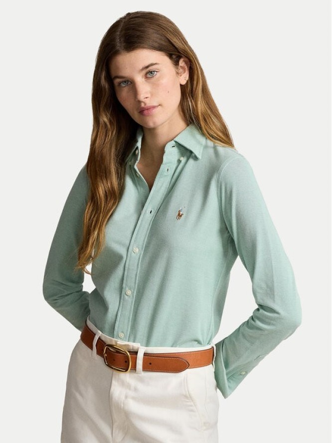 Polo Ralph Lauren Koszula 211924258009 Zielony Slim Fit
