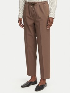 Marella Spodnie materiałowe Teso 2613131075 Brązowy Regular Fit
