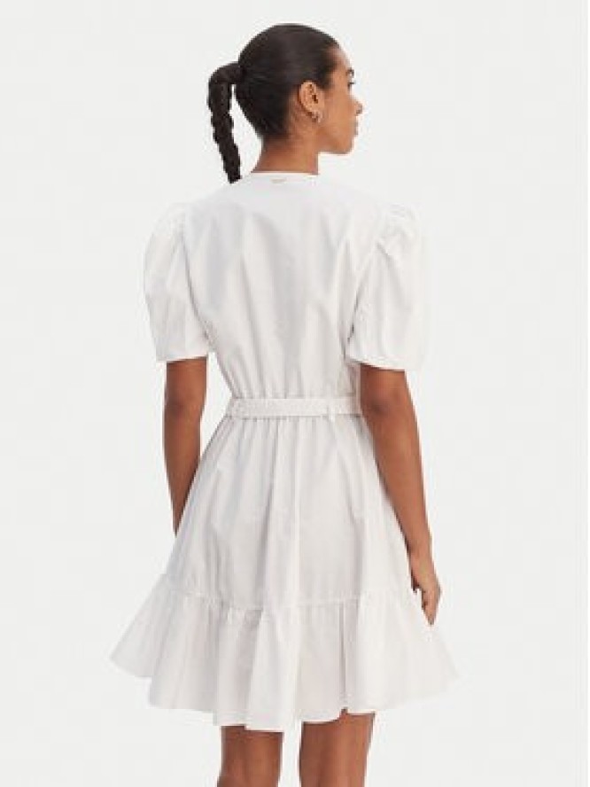 Fracomina Sukienka koktajlowa FY26SD1037W40001 Biały Regular Fit