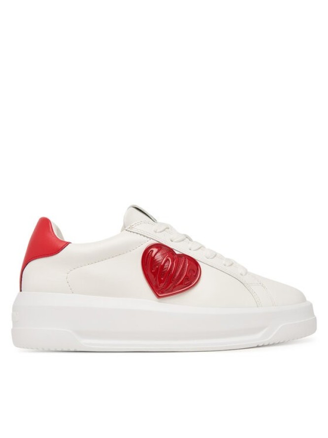 LOVE MOSCHINO Sneakersy JA15235G1PIAQ10A Biały