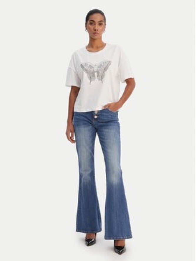 Fracomina T-Shirt FR26ST3046J401N5 Biały Regular Fit