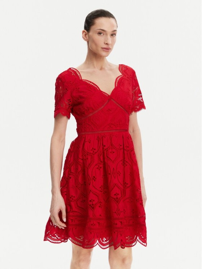 Morgan Sukienka koktajlowa 251-ROMBRE Czerwony Regular Fit