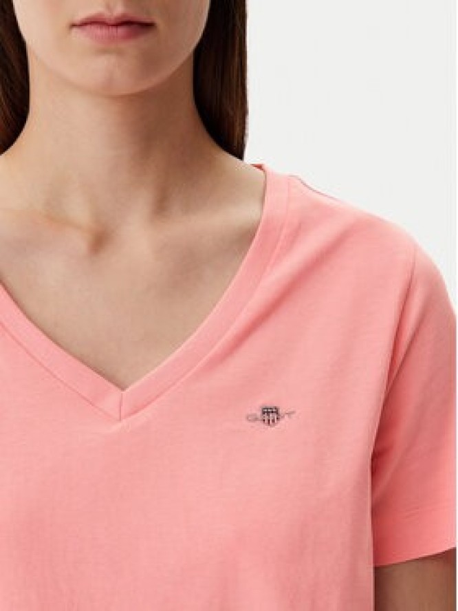 Gant T-Shirt Shield 4200750 Różowy Regular Fit