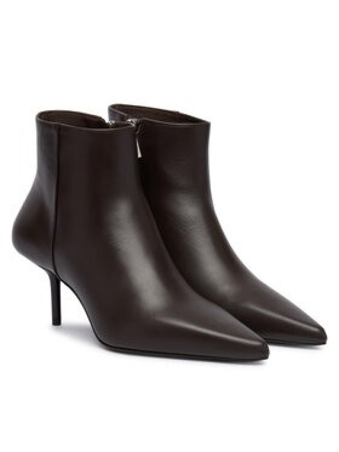 Max Mara Botki Mxalightbootie 2624796032600 Brązowy ciemny