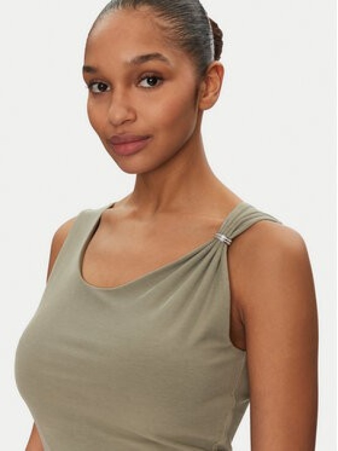 Guess Top W5GP22 KAQL2 Zielony Regular Fit