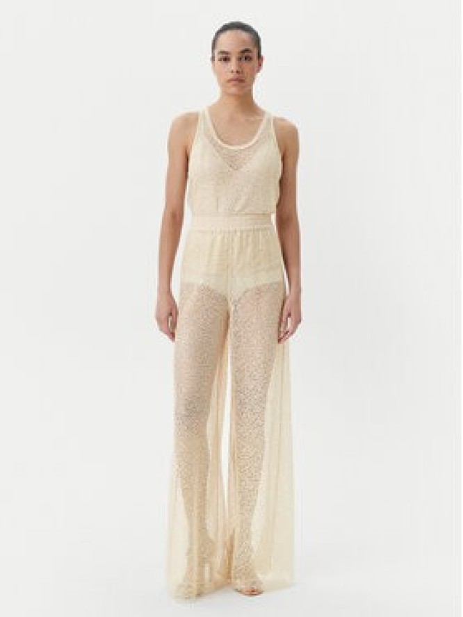 PINKO Top Waiting canottiera rete Beżowy Slim Fit