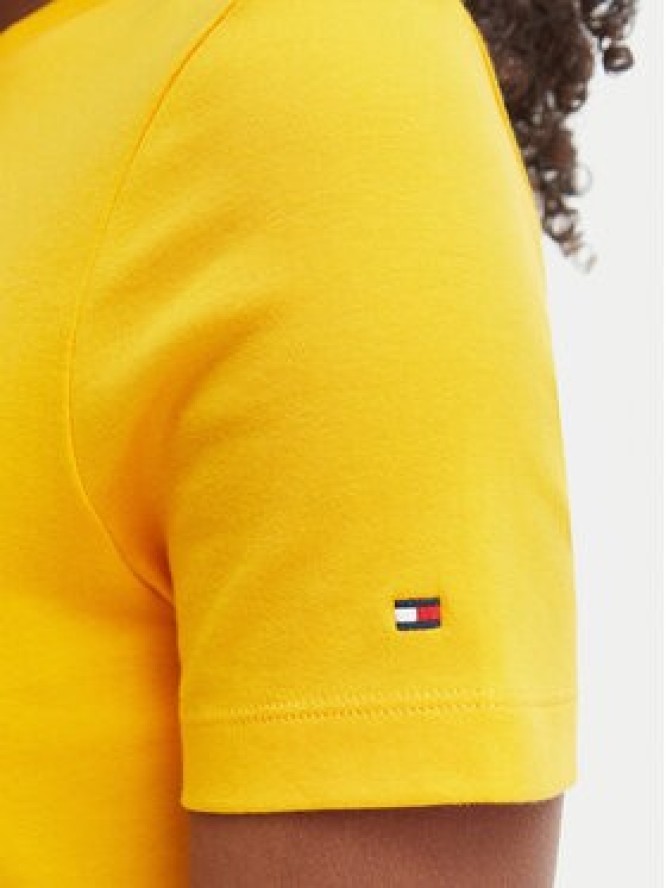 Tommy Hilfiger Sukienka codzienna WW0WW50825 Żółty Regular Fit