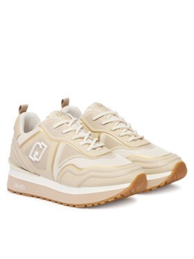 Liu Jo Sneakersy Maxi Wonder Tech 01 BA6021 TX519 Beżowy