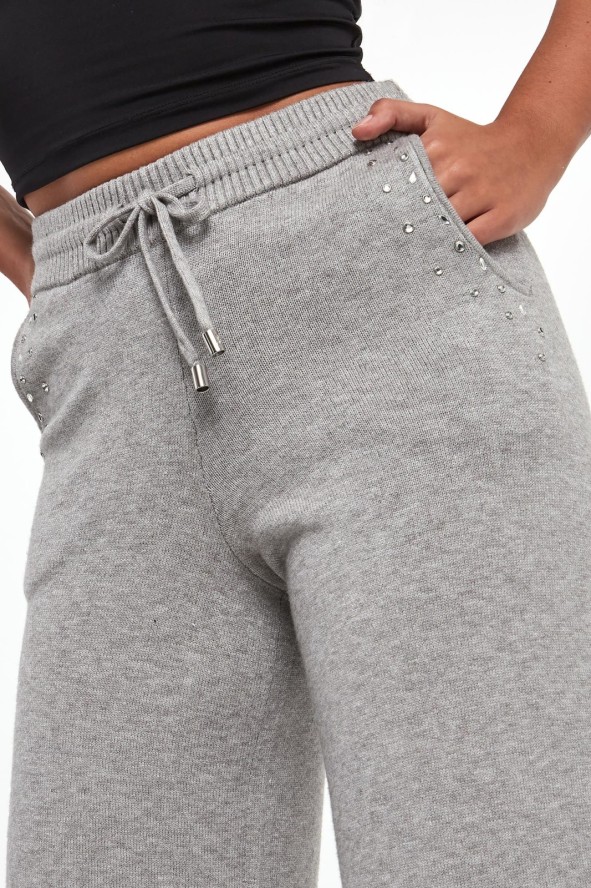 Spodnie damskie z kryształkami JOSEPH RIBKOFF