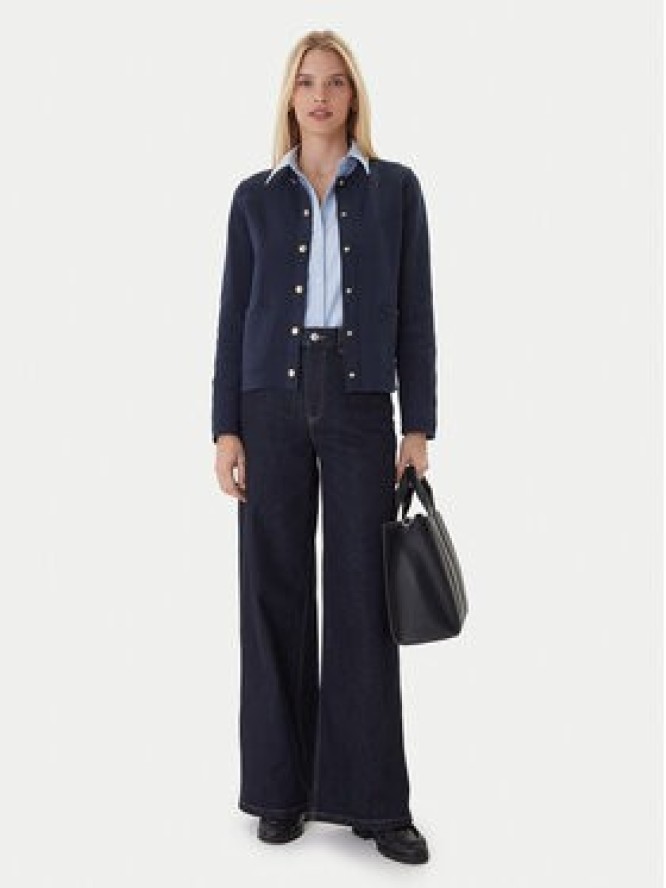 Tommy Hilfiger Kardigan WW0WW40846 Granatowy Regular Fit