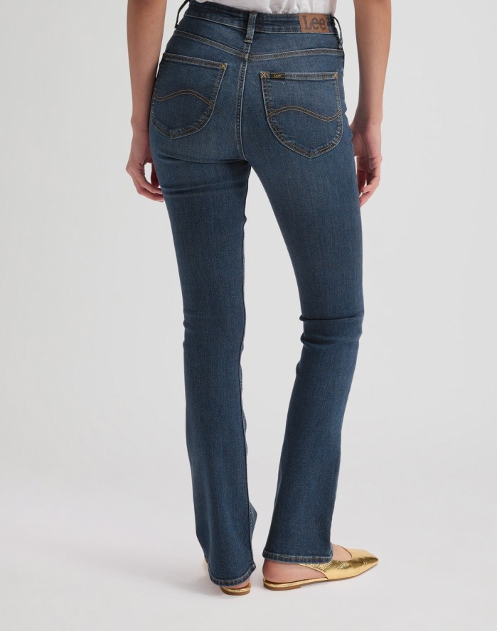 DAMSKIE SPODNIE LEE BREESE BOOT POP OF BLUE 112378783