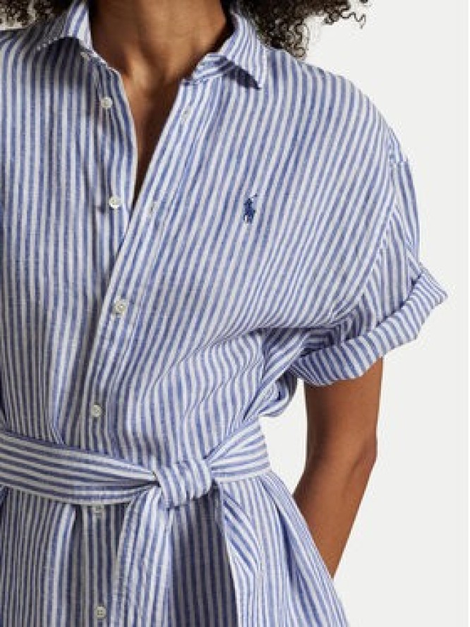 Polo Ralph Lauren Sukienka koszulowa 211965843002 Niebieski Regular Fit