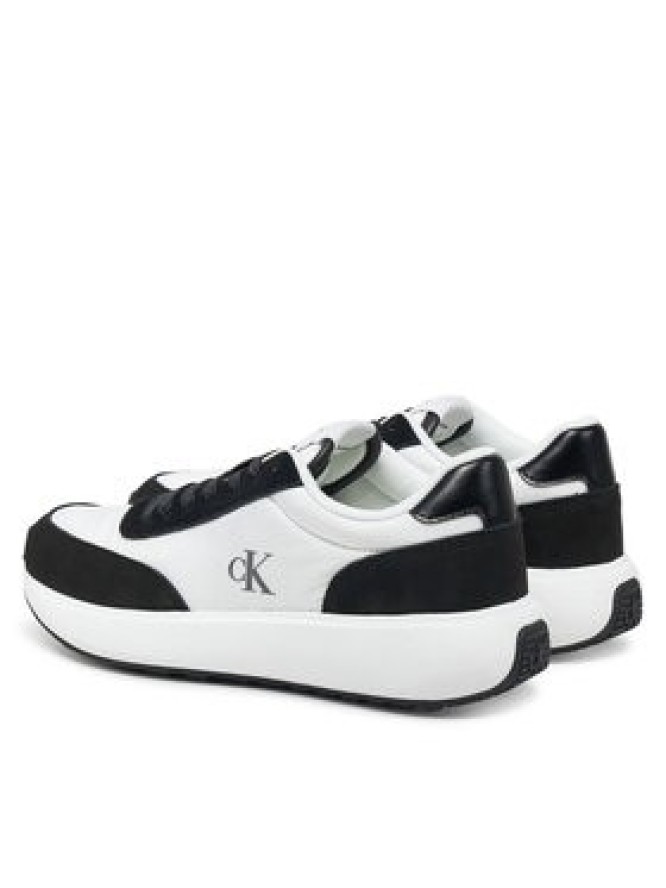 Calvin Klein Jeans Sneakersy Athleisure Runner Laceup Mix Wn YW0YW01774 Biały