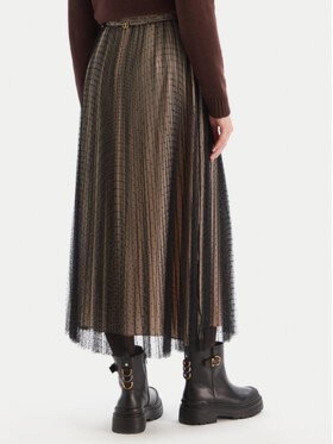 TWINSET Spódnica midi 252TT2023 Czarny Regular Fit