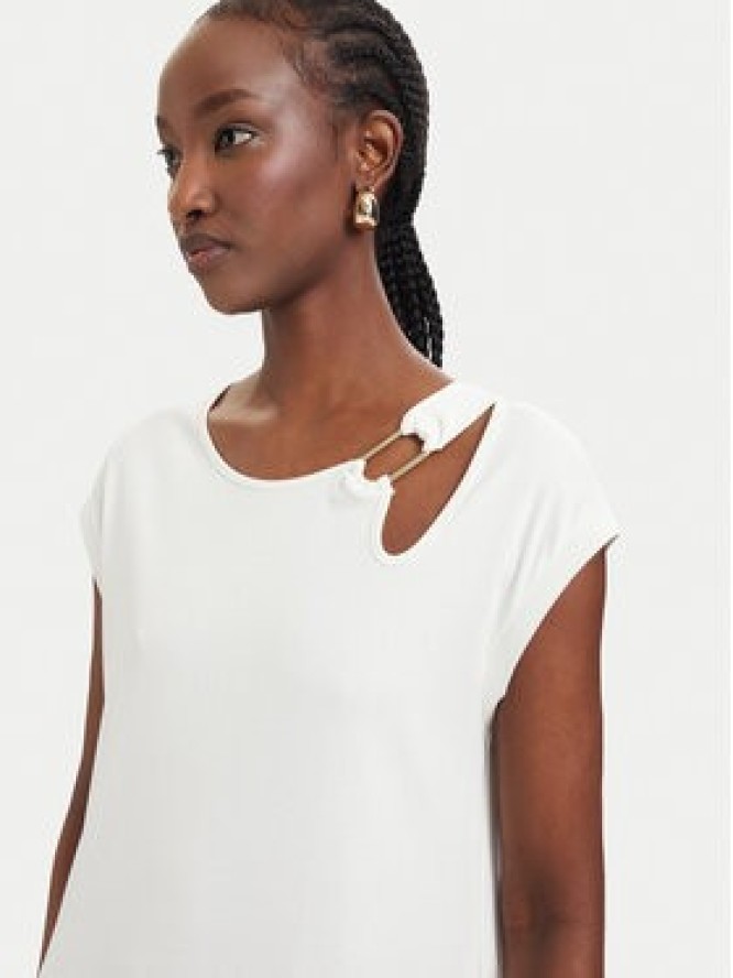 Liu Jo Sport Sukienka codzienna TA6237 J3855 Kremowy Relaxed Fit