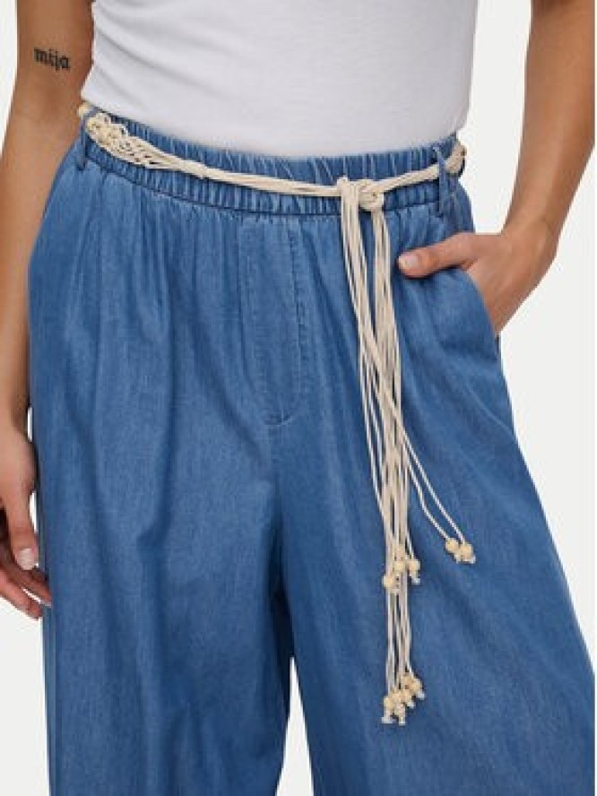 ONLY Spodnie materiałowe Bea Hw 15375507 Niebieski Wide Leg