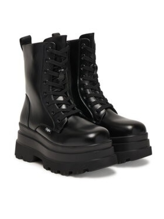 Buffalo Trzewiki Jupiter Lace Up Mid 1622609 Czarny