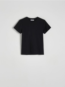 Bawełniany t-shirt - czarny