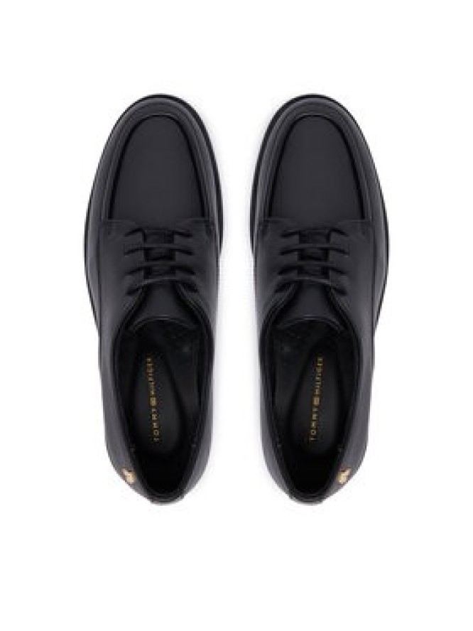 Tommy Hilfiger Oxfordy Classoc Leather Derby FW0FW09487 Czarny