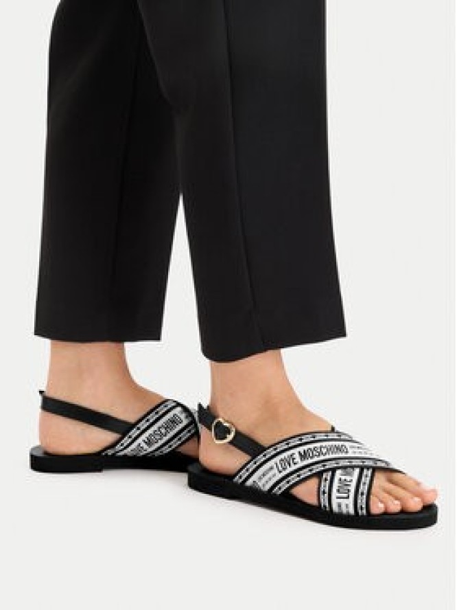 LOVE MOSCHINO Sandały San Lod Micro20 JA16142G0MIX200A Czarny