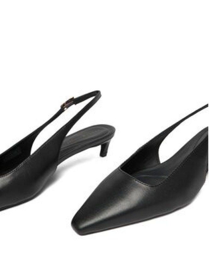 Tommy Hilfiger Czółenka Th Buckle Slingback Low Pump FW0FW09009 Czarny
