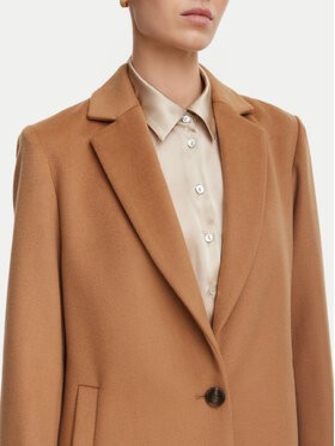Marella Płaszcz wełniany Pavido 2623016031 Brązowy Loose Fit