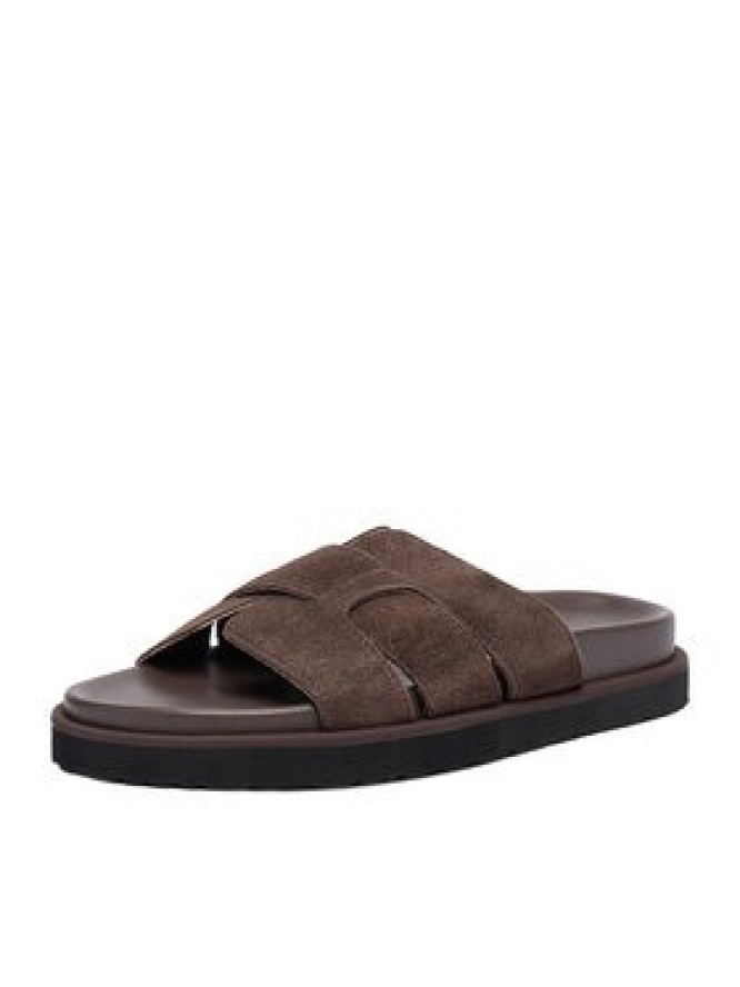 GINO ROSSI Klapki C-LB-P2170 Brązowy ciemny