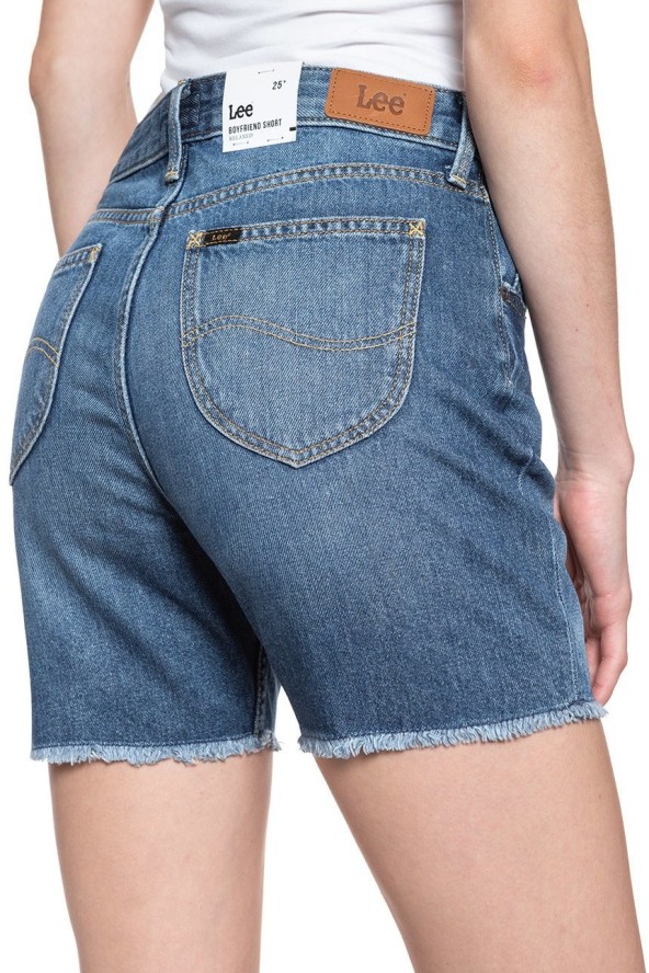 DAMSKIE SPODENKI LEE BOYFRIEND SHORT FLICK DARK L37NLJKA 112108090
