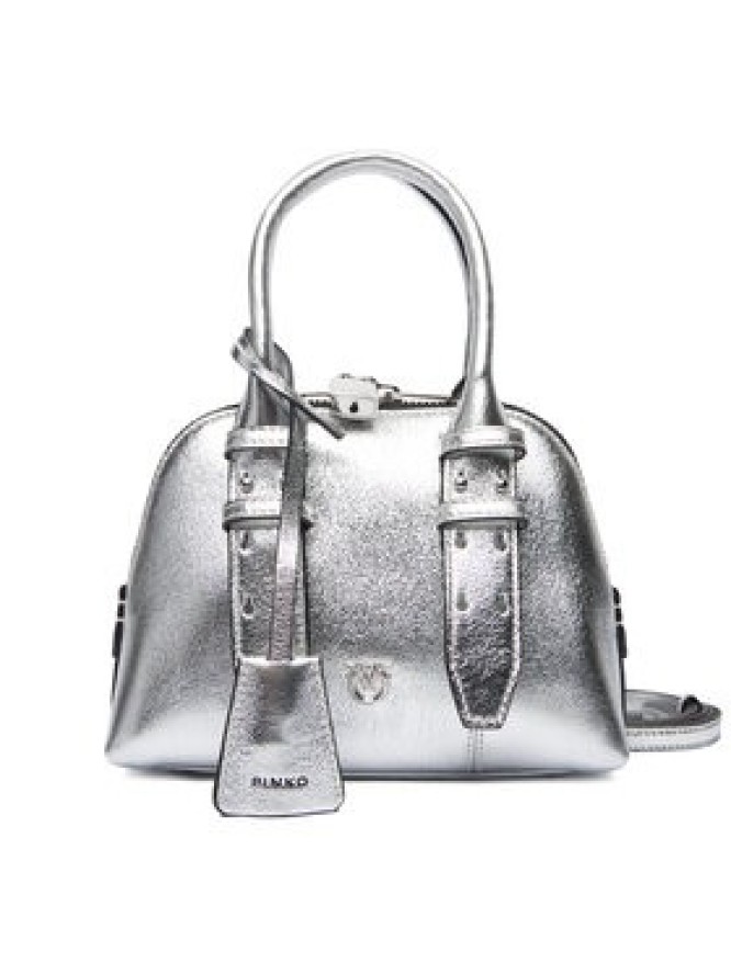 PINKO Torebka Bowling Bag Zip Mini AI 25-26 PLTT 105333 A0QO Srebrny